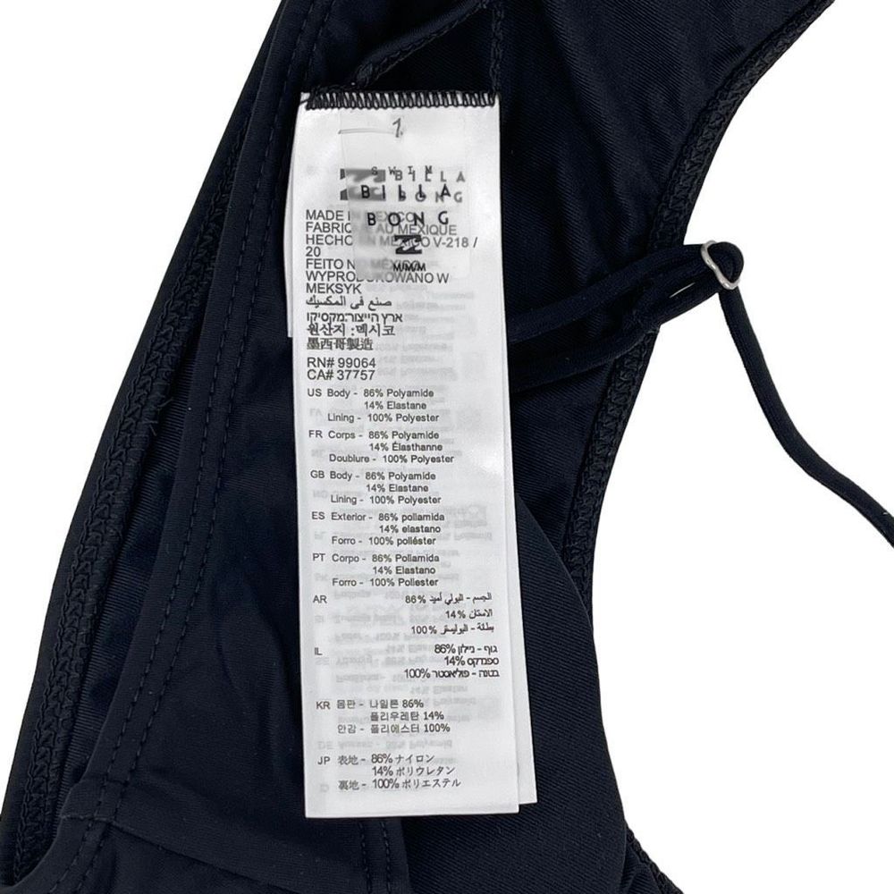 Billabong Sol Searcher Skinny Mini Crop Bikini Top Padded Black Juniors Medium - Picture 5 of 7